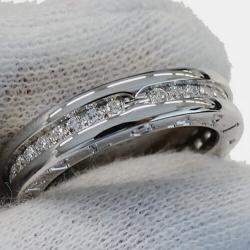 Pre Owned Bvlgari B.Zero1 18K White Gold Diamond Ring EU 52