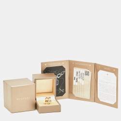 Pre Owned Bvlgari B.Zero1 Design Legend 18K Rose Gold 4-Band Ring 54