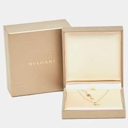 Pre Owned Bvlgari Divas' Dream Diamond Mother of Pearl 18K Rose Gold Pendant Necklace