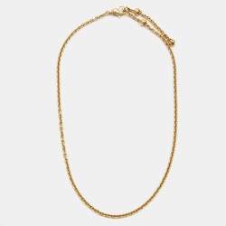 Pre Owned Bvlgari Catene 18k Yellow Gold Chain Necklace