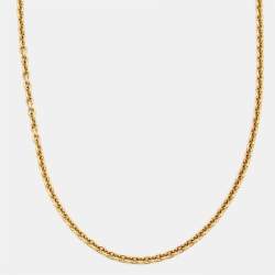 Pre Owned Bvlgari Catene 18k Yellow Gold Chain Necklace