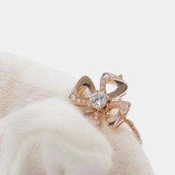 Bvlgari Fiorever 18K Rose Gold Diamond Necklace 