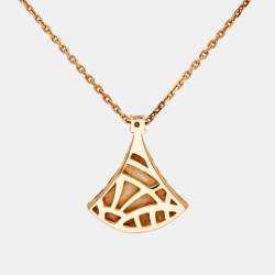 Bvlgari Divas' Dream Diamond Mother of Pearl 18k Rose Gold Necklace