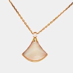 Bvlgari Divas' Dream Diamond Mother of Pearl 18k Rose Gold Necklace