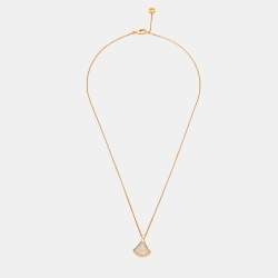 Bvlgari Divas' Dream Diamond Mother of Pearl 18k Rose Gold Necklace