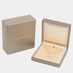 Bvlgari Divas' Dream Turquoise Diamond 18k Rose Gold Necklace