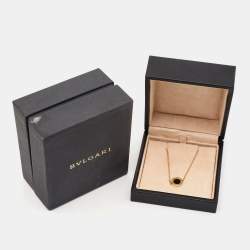 Bvlgari Onyx 18K Yellow Gold Charm Bracelet ML