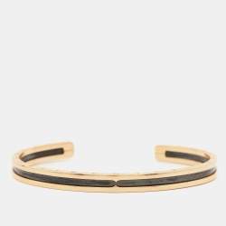 Bvlgari B.Zero1 18k Rose Gold Stainless Steel Open Cuff Bracelet M/L