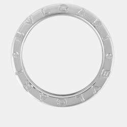 Pre Owned Bvlgari 18K White Gold B.Zero1 Band Ring EU 56 