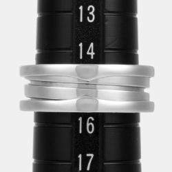 Pre Owned Bvlgari 18K White Gold B.Zero1 Band Ring EU 56 