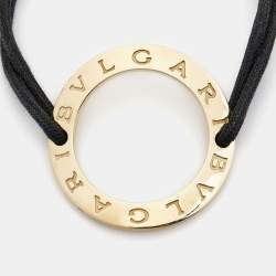Bvlgari Bvlgari Circle 18k Yellow Gold Cord Bracelet