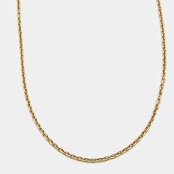 Pre Owned Bvlgari Catene 18k Yellow Gold Chain Necklace