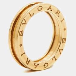 Pre Owned Bvlgari B.Zero1 1-Band 18k Yellow Gold Ring Size 55