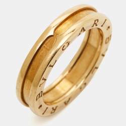 Pre Owned Bvlgari B.Zero1 1-Band 18k Yellow Gold Ring Size 55