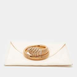 Pre Owned Bvlgari Serpenti Forever Diamond 18k Rose Gold Bracelet M/L