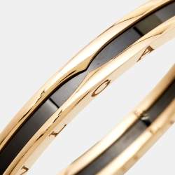 Bvlgari B.Zero1 Ceramic 18k Rose Gold Bracelet M
