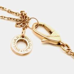 Pre Owned Bvlgari Divas' Dream Turquoise 18k Rose Gold Charm Bracelet M/L