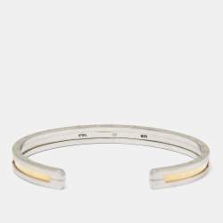 Pre Owned Bvlgari B.Zero1 18k Rose Gold Stainless Steel Bracelet SM