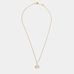 Bvlgari Divas' Dream Diamond Mother of Pearl 18k Rose Gold Necklace