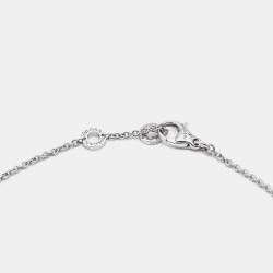 Pre Owned Bvlgari Bvlgari Diamond 18K White Gold Pendant Necklace