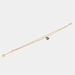 Pre Owned  Bvlgari Divas' Dream Onyx 18k Rose Gold Bracelet S/M