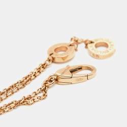 Pre Owned  Bvlgari Divas' Dream Onyx 18k Rose Gold Bracelet S/M