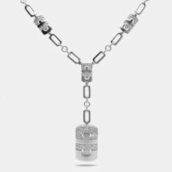 Bvlgari Parentesi Diamond 18k White Gold Necklace