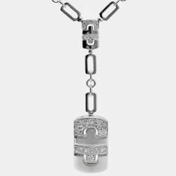 Bvlgari Parentesi Diamond 18k White Gold Necklace