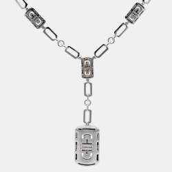 Bvlgari Parentesi Diamond 18k White Gold Necklace