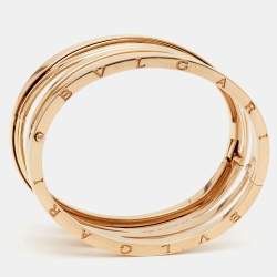 Pre Owned Bvlgari B.Zero1 18k Rose Gold Wide Bracelet M