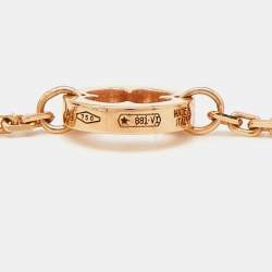 Pre Owned Bvlgari Fiorever Diamonds 18k Rose Gold Necklace