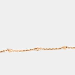 Pre Owned Bvlgari Fiorever Diamonds 18k Rose Gold Necklace