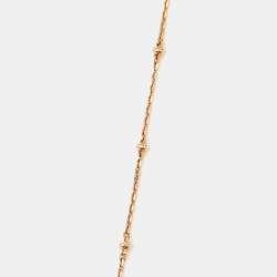 Pre Owned Bvlgari Fiorever Diamonds 18k Rose Gold Necklace