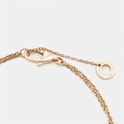 Pre Owned Bvlgari Divas' Dream Lapis Lazuli 18k Rose Gold Bracelet SM