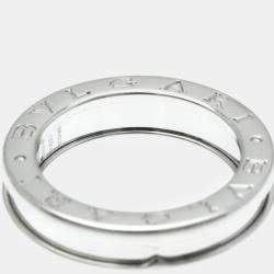 Bvlgari 18K White Gold B.Zero1 Band Ring EU 50