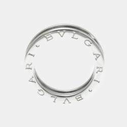 Bvlgari 18K White Gold B.Zero1 Band Ring EU 50