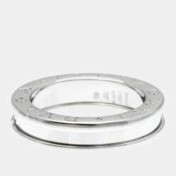 Bvlgari 18K White Gold B.Zero1 Band Ring EU 50