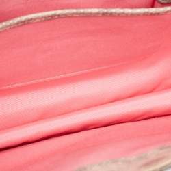 Pre Owned Bvlgari Beige Lizard Medium Serpenti Forever Shoulder Bag