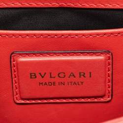 Bvlgari Red Leather Serpenti Forever East West Shoulder Bag