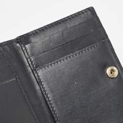 Pre Owned Bvlgari Black Leather B.Zero1 Card Holder