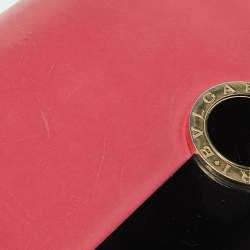 مملوكة مسبقًا حقيبة كتف بلغاري جلد كارونج وبريسبيكس أسود/ أخضر  غطاء قلاب 