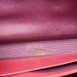 مملوكة مسبقًا حقيبة كتف بلغاري جلد كارونج وبريسبيكس أسود/ أخضر  غطاء قلاب 