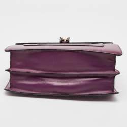 Pre Owned حقيبة كتف بلغاري فوريفر سيربينتي جلد خضراء كبيرة  