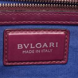 Pre Owned حقيبة كتف بلغاري فوريفر سيربينتي جلد خضراء كبيرة  