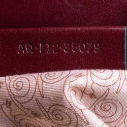 Pre Owned Bvlgari Burgundy Leather Isabella Rossellini Tote