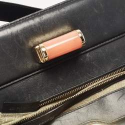 Pre Owned Bvlgari Black Patent and Leather Isabella Rossellini Tote