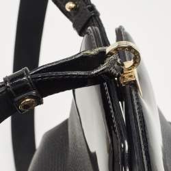 Pre Owned Bvlgari Black Patent and Leather Isabella Rossellini Tote