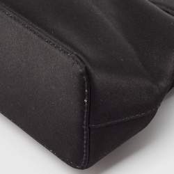 Bvlgari Black Satin Mini Isabella Rossellini Top Handle Bag