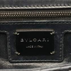 مملوكة مسبقًا Bvlgari Black Diamond Blast Leather Serpenti Forever Shoulder Bag