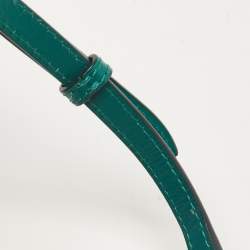 Pre Owned Bvlgari Green Leather Small Serpenti Forever Top Handle Bag